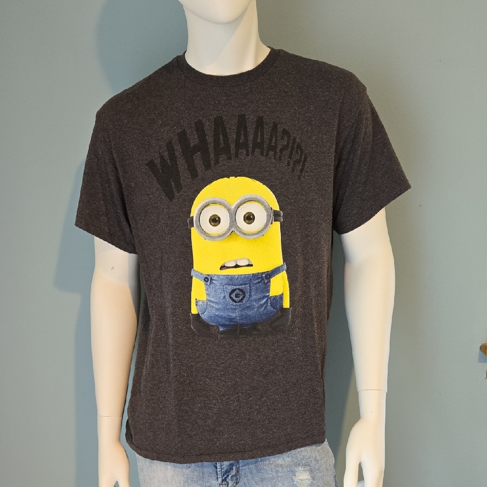 Mens Minions Charcoal Grey Tee